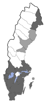 Distribution map - Abraxas grossulariata
