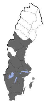 Distribution map - Acompsia cinerella