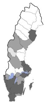 Distribution map - Agonopterix kaekeritziana