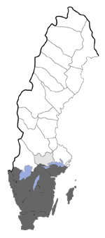 Distribution map - Agriopis leucophaearia