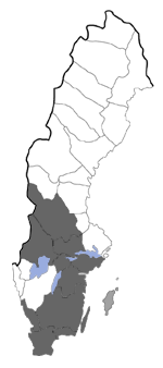 Distribution map - Brachmia blandella