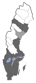 Distribution map - Bryophila raptricula