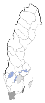 Distribution map - Catocala electa