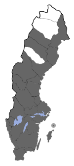 Distribution map - Catocala fraxini