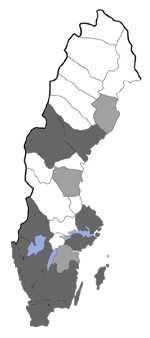 Distribution map - Chrysoesthia sexguttella