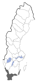 Distribution map - Coenobia rufa