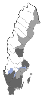 Distribution map - Coleophora adjunctella