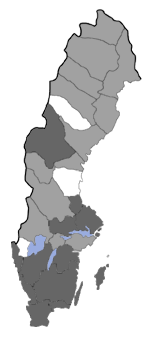 Distribution map - Coleophora albidella
