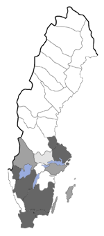 Distribution map - Coleophora alnifoliae