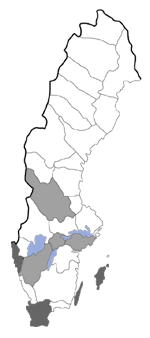 Distribution map - Coleophora badiipennella