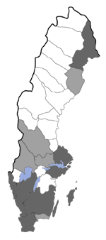 Distribution map - Coleophora binderella