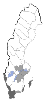Distribution map - Coleophora caelebipennella