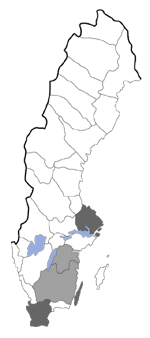 Distribution map - Coleophora chalcogrammella