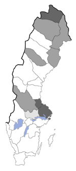 Distribution map - Coleophora ledi
