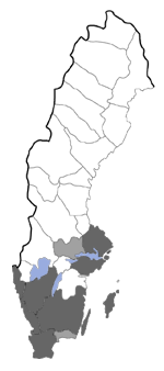 Distribution map - Coleophora limosipennella