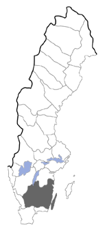 Distribution map - Coleophora peri