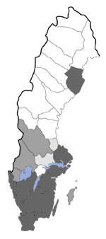 Distribution map - Coleophora pyrrhulipennella