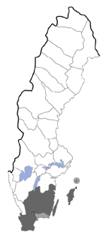 Distribution map - Coleophora vibicigerella