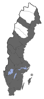 Distribution map - Cosmia trapezina