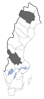 Distribution map - Cydia cornucopiae