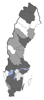 Distribution map - Dahlica charlottae