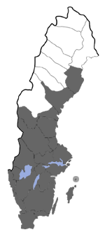 Distribution map - Deltote pygarga
