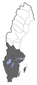 Distribution map - Donacaula forficella