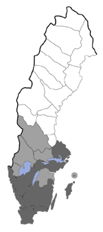 Distribution map - Ectoedemia albifasciella