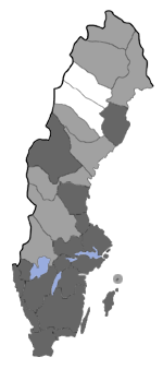 Distribution map - Elachista albidella