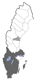 Distribution map - Elachista atricomella