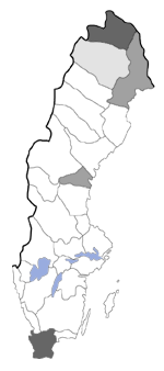 Distribution map - Elachista diederichsiella