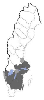 Distribution map - Elachista elsaella