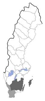 Distribution map - Elachista geminatella