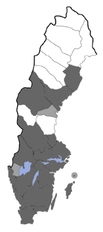 Distribution map - Elachista pullicomella