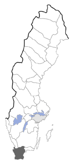 Distribution map - Eurhodope rosella