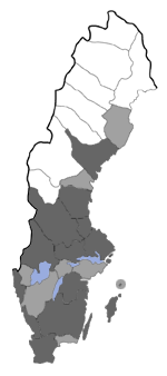 Distribution map - Euxoa nigrofusca
