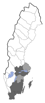 Distribution map - Gastropacha quercifolia