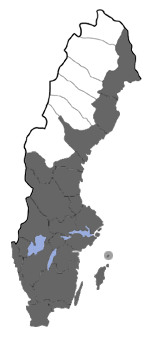 Distribution map - Gymnoscelis rufifasciata