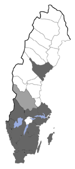 Distribution map - Hedya pruniana