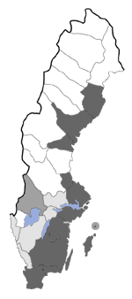 Distribution map - Hydraecia nordstroemi