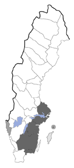 Distribution map - Infurcitinea albicomella