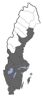 Distribution map - Lymantria monacha