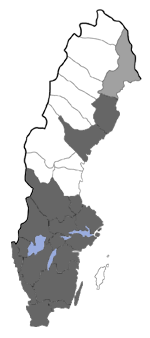 Distribution map - Mompha subbistrigella