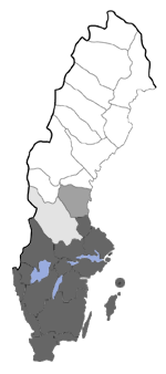 Distribution map - Noctua orbona