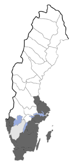Distribution map - Palpita vitrealis