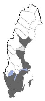 Distribution map - Pelosia muscerda