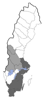 Distribution map - Proutia rotunda