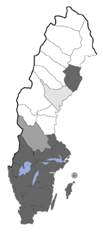 Distribution map - Pseudopostega crepusculella