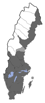 Distribution map - Ptycholoma lecheana