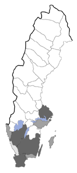 Distribution map - Stigmella svenssoni